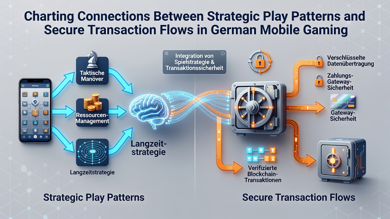 Illustration sicherer Transaktionsprozesse in deutschen Mobile-Gaming-Apps