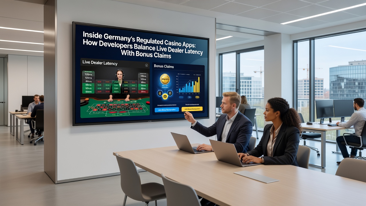 Datenflussdiagramm zeigt Latenzmanagement und Bonusvalidierung in einer deutschen Casino-App