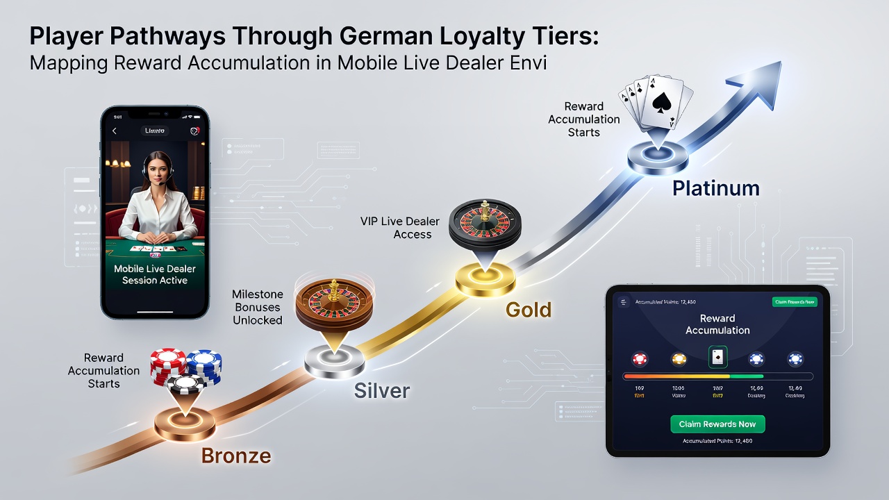 Darstellung der Belohnungsakkumulation und mobilen Integration in Live-Dealer-Umgebungen